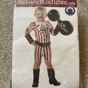 Vintage strongman toddler costume
